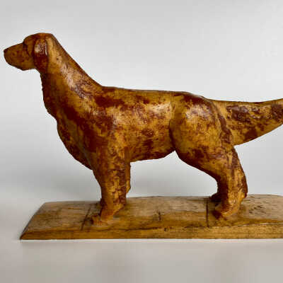 Hand-Carved Dog Figurine - McGee
