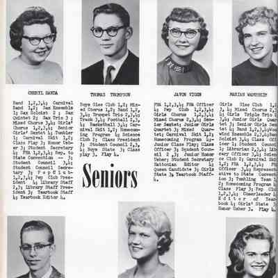 Hatton High School 1960 Yearbook: Class of 1960 Senior photographs, page 4