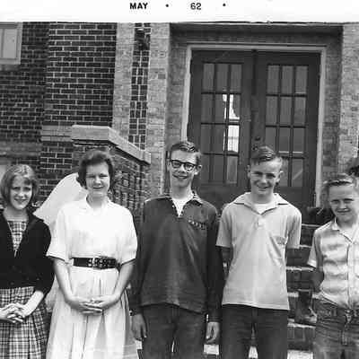 Bohnsack Consolidated School, May 1962, 8th grade graduating class