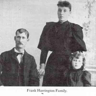 Harrington family: Frank and Elizabeth (Johnson) Harrington, early 1880s settlers by Quincy, Traill County, Dakota Territory