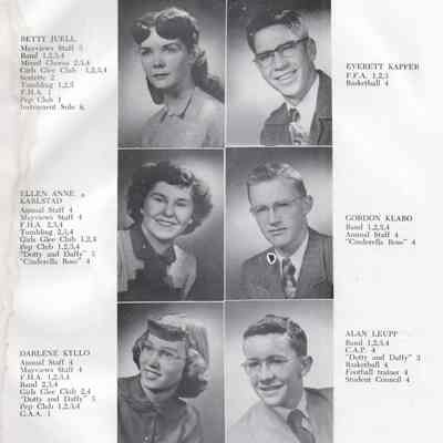 Mayville High School 1951 Yearbook: Senior photos, third page