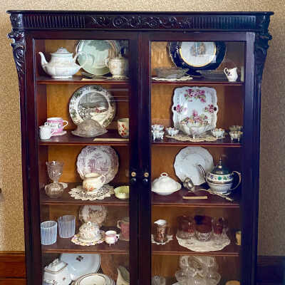 Dark Oak China Cabinet