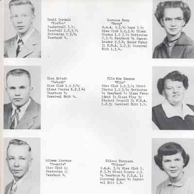 Hatton High School 1952 Yearbook: Class of 1952 Senior photographs, page 8