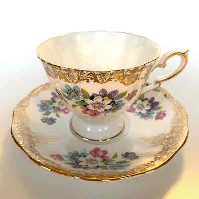 Cup and Saucer - Donated by Selma (Mrs. James) Leum