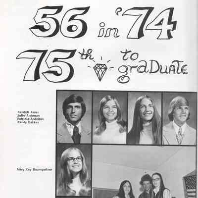 Hillsboro High School 1974 Yearbook: Class of 1974 Senior photographs on page 56