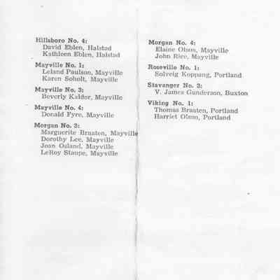 Traill County Rural Schools, Eighth Grade Graduation: Graduates, page 2