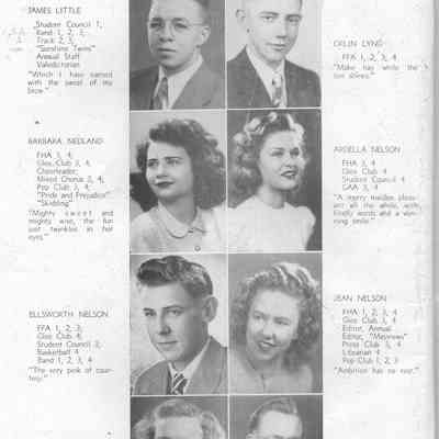 Mayville High School 1947 Yearbook: Senior photos, third page