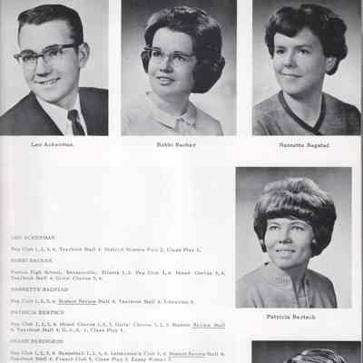 Hillsboro High School 1965 Yearbook: Class of 1965 Senior photographs: page 1