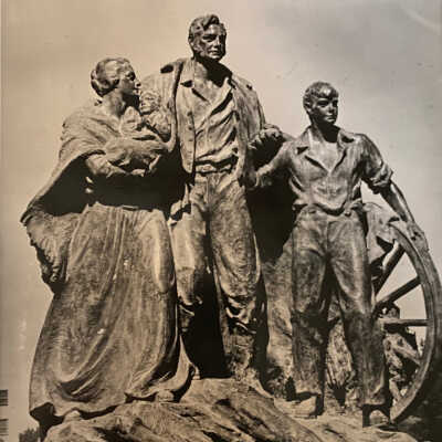Pioneer Statue at the Capitol in Bismarck, ND