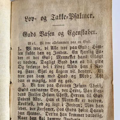 Page 1: Norwegian Psalm Book