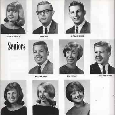 Hatton High School 1966 Yearbook: Class of 1966 Senior photographs, page 1