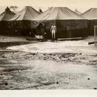 Camp Claiborne after heavy rain