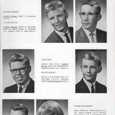 Hillsboro High School 1966 Yearbook: Class of 1966 Senior photographs on page 9