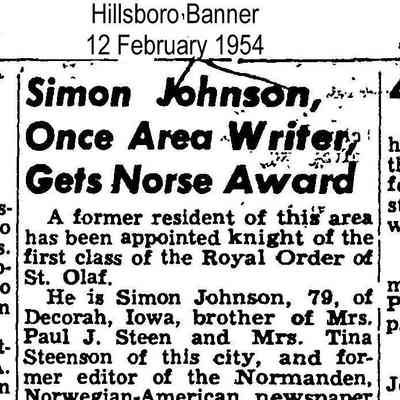 Page 5, Hillsboro Banner, 12 February 1954
