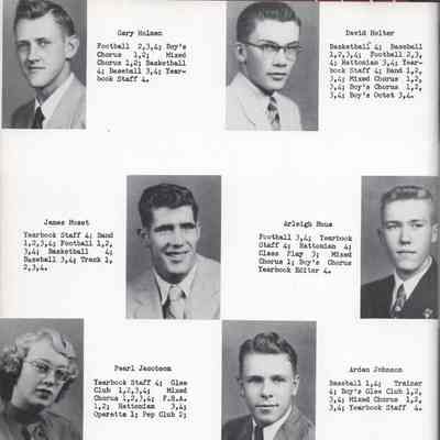 Hatton High School 1954 Yearbook: Class of 1954 Senior photographs, page 2