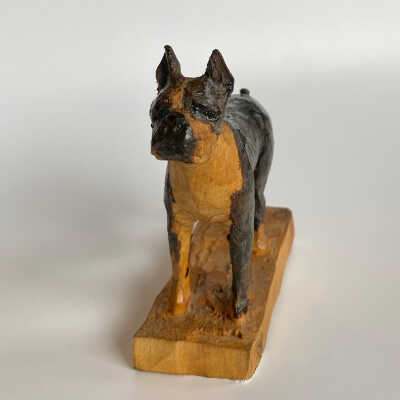 Hand-Carved Dog Figurine - McGee