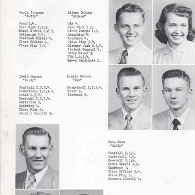 Hatton High School 1953 Yearbook: Class of 1953 Senior photographs, page 8