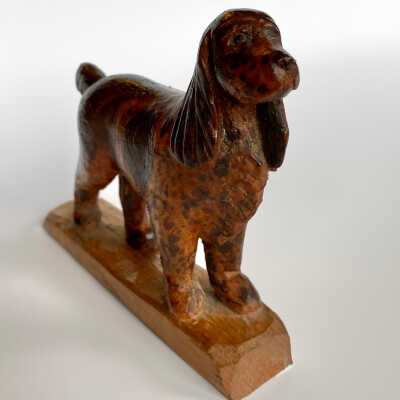Hand-Carved Dog Figurine - McGee