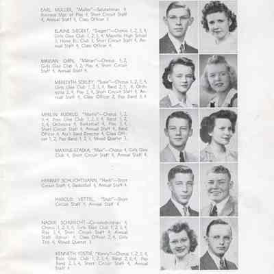Hillsboro High School 1944 Yearbook: Class of 1944 Senior photographs, page 3