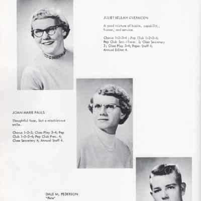 Hillsboro High School 1955 Yearbook: Class of 1955 Senior photographs, page 16