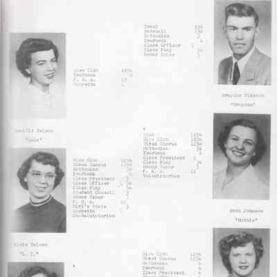 Hatton High School 1951 Yearbook: Class of 1951 Senior photographs, page 3