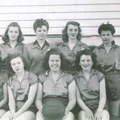 Caledonia High School Girl's Basketball Team, 1944-1945