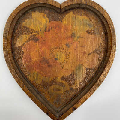 Wooden Heart Tray