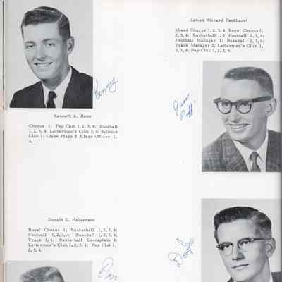 Hillsboro High School: Class of 1962 Senior photos, page 16