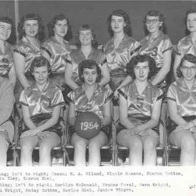 Caledonia High School, 1953-54 Girl's Basketball Team
