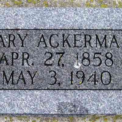 Photograph taken at Catholic Church Cemetery, Reynolds, North Dakota: Mary (Lemerick) Ackerman (Mrs. Joseph Ackerman), photo courtesy US Find-a-Grave