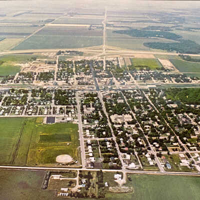 Aerial Postcard of Hillsboro