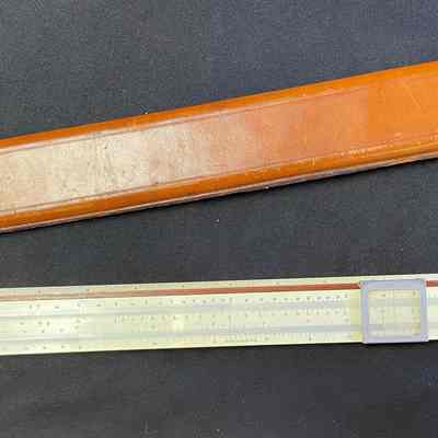 Slide Ruler and Leather Case