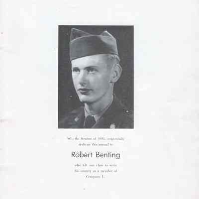 Hillsboro High School 1951 Yearbook: Dedication page