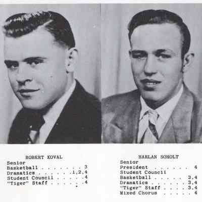 Caledonia High School 1950 Yearbook: Senior photos