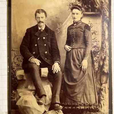 Wedding photo of Mary Bohnsack & Herman Lindeman