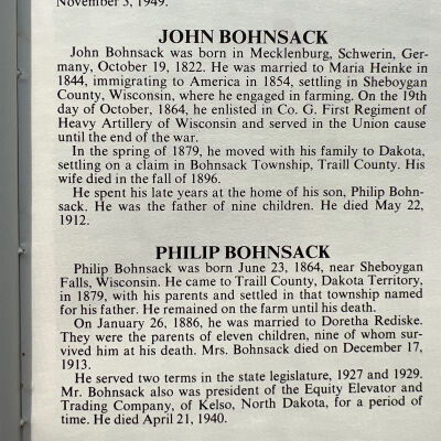 Info, pg. 39, Traill County History, Vol. I