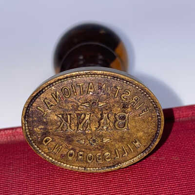 First National Bank Wax Stamp/Sealer