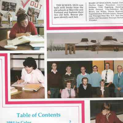MayPort High School 1984 Yearbook: Table of Contents, page 2