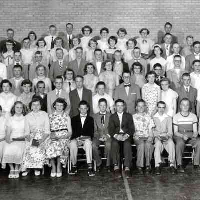 Traill County Rural Schools, Eighth Grade Graduates photo, 1954