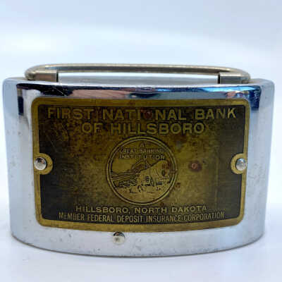 Coin Bank, First National Bank of Hillsboro, ND