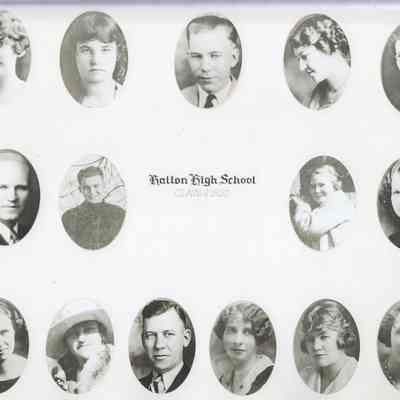 Hatton High School 1920 Class list & photo