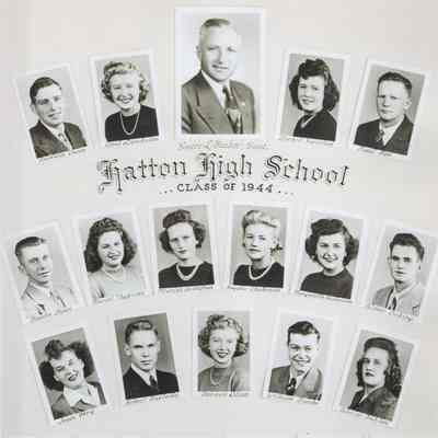 Hatton High School 1944 Class photo