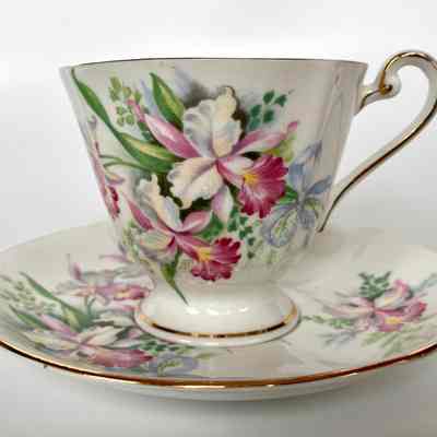 Cup and Saucer - Donated by Pearl (Mrs. Earl) Halvorson