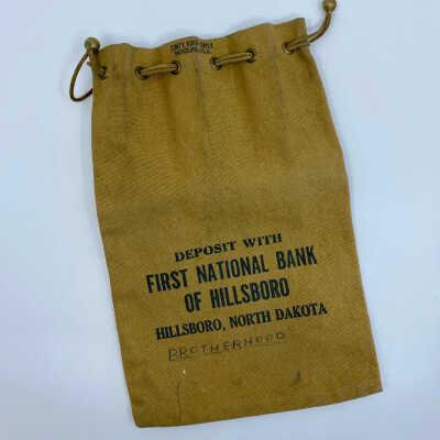 Deposit Bag, First National Bank of Hillsboro, ND