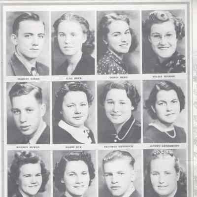 Hatton High School 1939 Yearbook: Class of 1939 Senior photographs, page 1