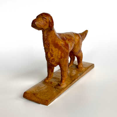 Hand-Carved Dog Figurine - McGee