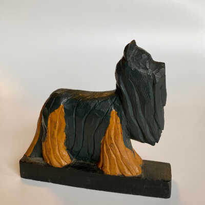 Hand-Carved Dog Figurine - McGee