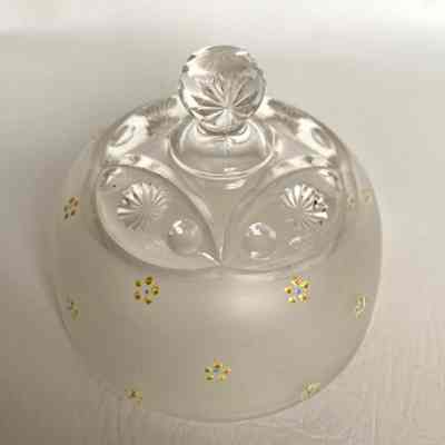 Frosted Glass Butter Cover