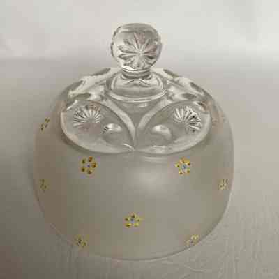 Frosted Glass Butter Cover