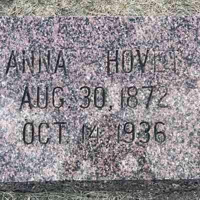 Hylestad Church Cemetery, Stavanger Township, Traill County, ND: Grave-marker, Anna (Jormeland) Hovet